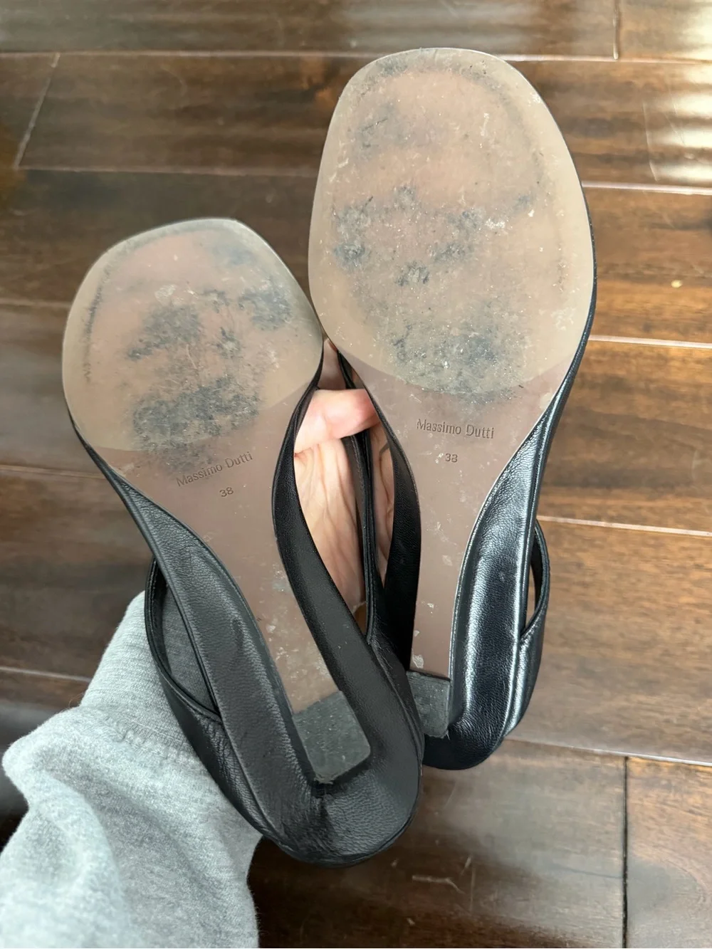 Massimo Dutti  MID-HEEL TOE SANDAL Thong Sandal